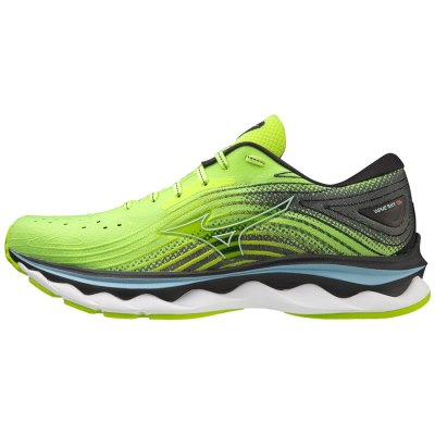 Zapatillas Para Correr Mizuno WAVE Sky 6 Hombre - Verdes Claro / Negros - Chile M451VCQULS